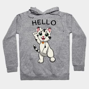 Hello, Smiling Cat Hoodie